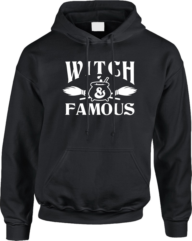 Witch Famous Funny Halloween October Costume Party Humor Spooky Mens Hoodie