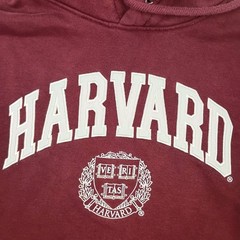H&M Harvard University Logo Hoodie Sweatshirt Unisex Size XS Burgundy Pullover