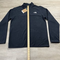 The North Face Anchor 1/4 Zip Pullover Regular Fit Black Mens Size Medium NWT