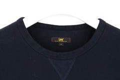 LEE Sweatshirt Mens M (MEDIUM) Pullover Crew Neck Dark Blue Logo