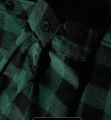 Hoodie Blue-Red-Purple-Green Dark Gray Shirt Flannel Look L-XL-2XL-3XL Free Ship