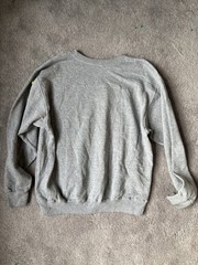 1980s The Cotton Exchange Men’s College Graphic Gray Crewneck Fleece Pullover L