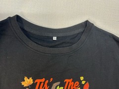 Tis The Season Pullover Sweatshirt~Pumpkin~Fall Season~Football~Size XL~Black~