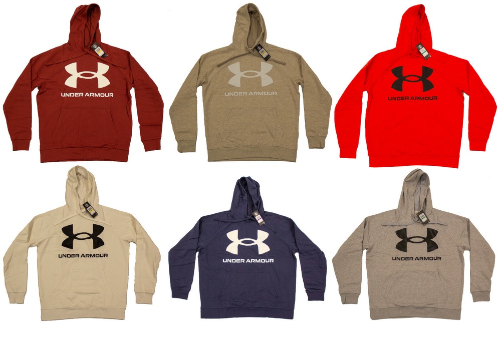 UA Under Armour Men’s Rival Fleece Big Logo Hoodie Sweatshirt – NWT 1357093
