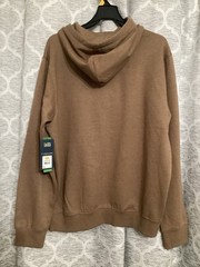 US Polo Assn Striped Brown Pullover Hoodie Fleece Men’s Size S Cotton Blend NEW