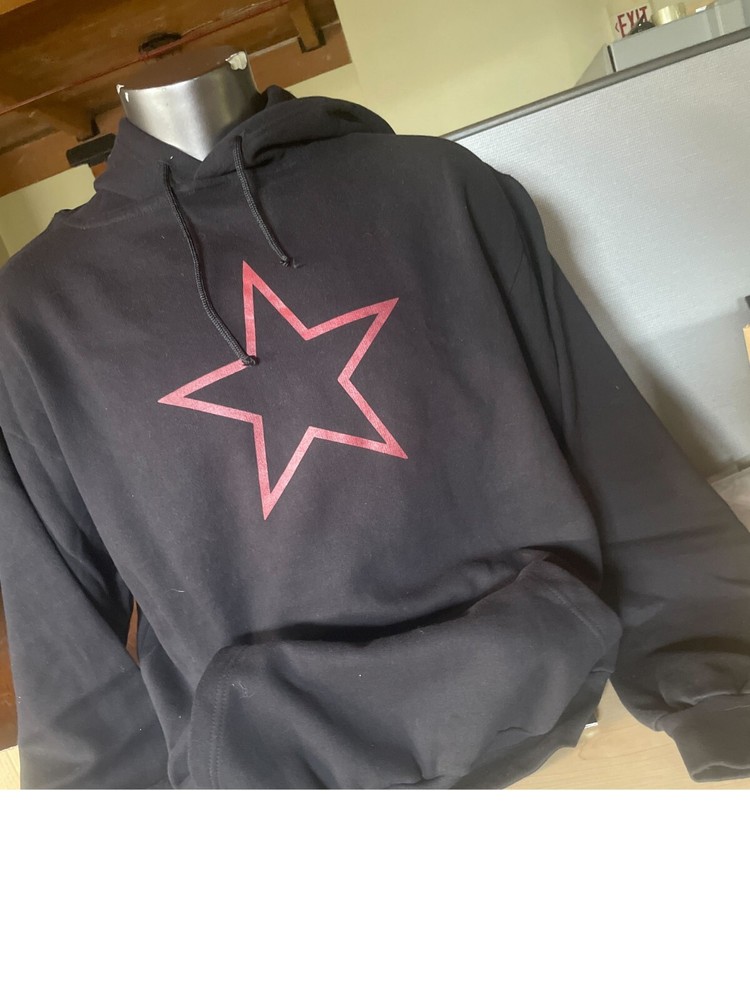 Rothco 9245 Red China Star Black Hoodie | XLarge |