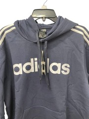adidas Essentials Men’s 3-Stripes Pullover Hoodie DU0494 Legend Ink/White Large