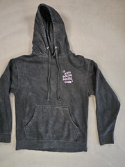 Anti Social Social Club “Coral Crush” Black Hoodie Sweatshirt Faded Size Medium