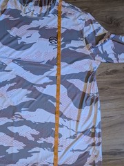 Outdoor Nation UnlimitMen’s Grey Camo Long Sleeve Jax Beach UV Protection Hoodie