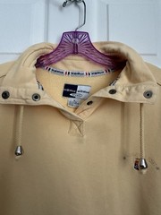 Vintage WilliWear Sport SweatshirtM Yellow 1/4 Snap Neck Pullover 90s