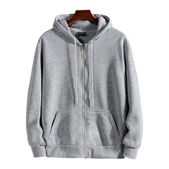 Men’s Casual Zipper Hoodie Long Sleeve Autumn Winter Loose Fit Clothing