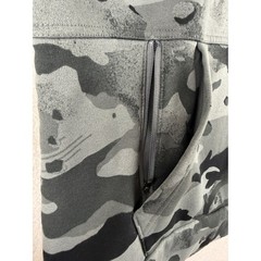 Nike Dri-FIT Hoodie Mens Medium Grey Black Camo Swoosh Pullover CU6241-010