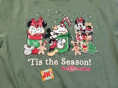 NEW Disney Sweatshirt Adult Medium Green Tis The Season Mickey Mouse Christmas