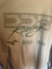 DDE Racing Daily Driven Exotics beige hoodie size large NEW