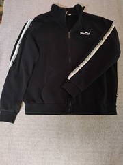 Puma Full Zip Front Pocket Sweatshirt Size Large Mens