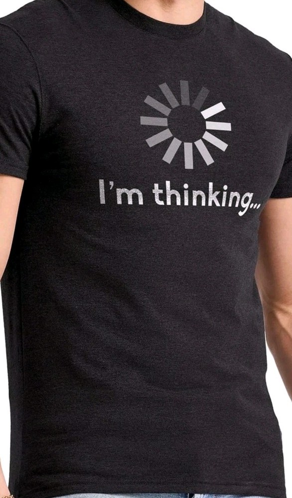 Hanes Men’s Short Sleeve Graphic T-shirt Collection X-Large, I’m Thinking