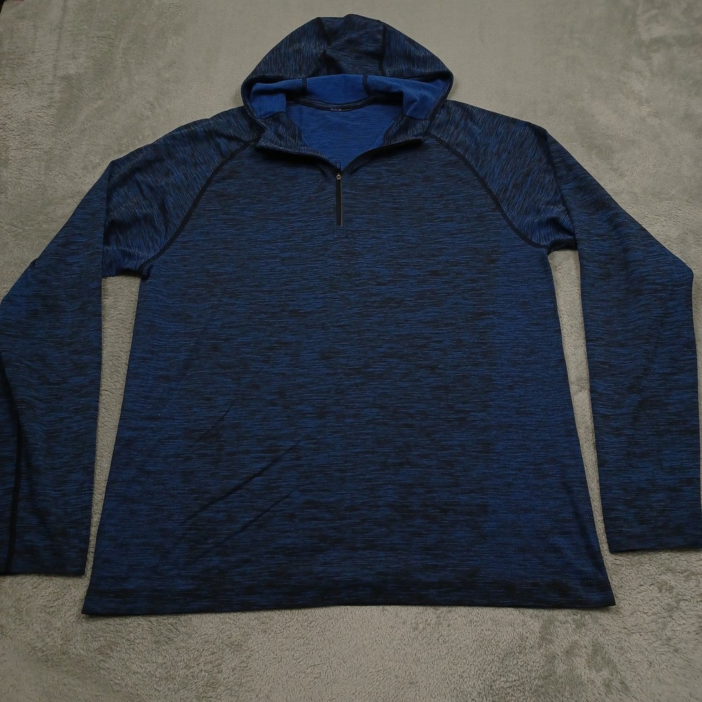 Lululemon Hoodie Mens XL Blue Pullover Casual Logo Modern Activewear