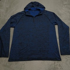 Lululemon Hoodie Mens XL Blue Pullover Casual Logo Modern Activewear