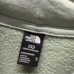 The North Face Hoodie Pullover Light Green Sustainable Circular Design Mens XL