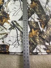 Mossy Oak Energy Zone Camo Hoodie Mens L Winter Snow White Pullover Kangaroo