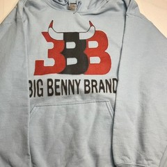 Big Benny Brand 3BB Pullover Hoodie Light Blue