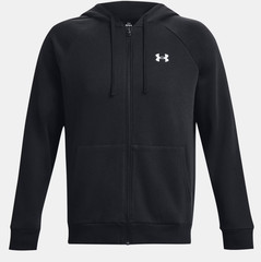 Under Armour UA Rival Fleece FZ X-Large Zip-up Hoodie in Black Size XL NEW $70