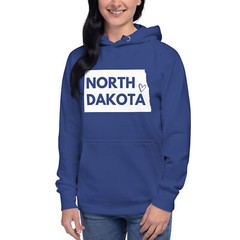 North Dakota Color Love NDSU Unisex Hoodie S,M,L,XL,2X,3X