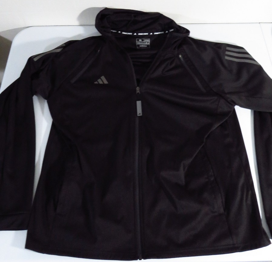Adidas Combat Sports Rare Black Microfiber Hoodie Fits XXL Slim!