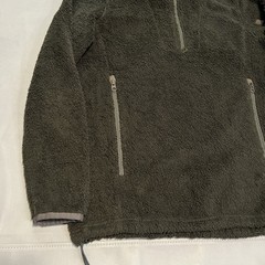 Kuhl Synkro Hoodie Sherpa Fleece 1/4 Zip Pullover Olive Outdoor Hike Men-S-3671