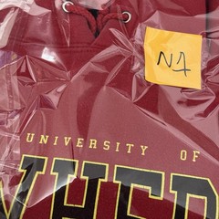 10 Deep The University Of Nowhere Hoodie Red USA Pullover L Streetwear Urban Y2K