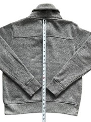 Marc Ecko Sweatshirt Mens Medium Gray Black Pullover Shawl Collar Streetwear