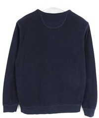 LEE Sweatshirt Mens M (MEDIUM) Pullover Crew Neck Dark Blue Logo