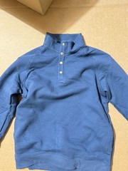 Goodfellow & Co Men’s Pullover Sweatshirts Diamond Quilted Pattern Snap Medium
