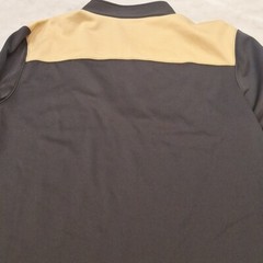 NFL Team Apparel Saints Black Gold Quarter Zip Football New Orleans Mens Med