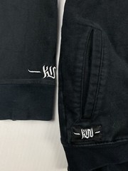 Kinjaz Hoodie Men M Respect All Fear None Black Sweatshirt Hoodie Double Sleeve