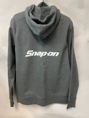 Snap On Tools Adult Charcoal Heather Grey Pullover Hooded Sweatshirt Hoodie