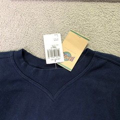 Jantzen Mens L Sweatshirt Navy Blue Vintage 100% Cotton Crewneck V-Stitch 7M970