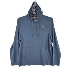 Mens Gerry Blue Performance Pullover Hoodie Drawstring Rayon Blend Stretch XL