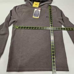 Quiksilver Men’s Gray Long Sleeve Dry Flight Hooded Shirt / Small / New