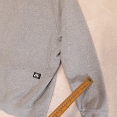 Nike SB Mens Full Zip Hoodie Jacket Large Light Gray Heather Drawstring