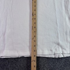 Kenneth Cole Hooded Henley Mens Medium White Ribbed Cotton NWT KH9KTWHT Thermal