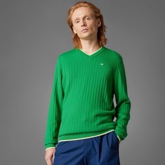 Adidas Premium Cashmere Knit Golf Casual Sweater ‘Green’ – Size Medium (M)