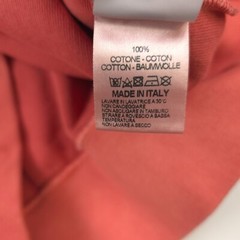$450 Aries Cotton Reverse Fleece Coral Paisley Half Zip Sweatshirt Mens Large