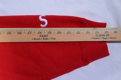Authentic Supreme Embroidered Letter S Red Hoodie Men’s Size 2XL