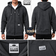 Men’s Pro Club Heavyweight Full Zip Fleece Hoodie Sweatshirts Hooded Size S-7XL