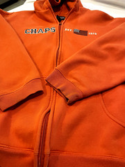 Chaps Ralph Lauren Hoodie Sweatshirt Men Large Embroidered Logo Full Zip