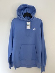 Men’s Nike Club Fleece Pullover Hoodie Football Blue FN3859-494 Men’s Sz M – NWT
