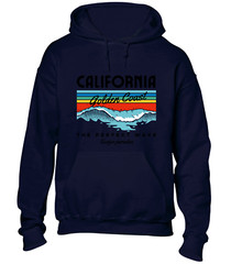 CALIFORNIA GOLDEN COAST HOODY HOODIE SUMMER HOLIDAY CLOTHING CASUAL NICE TOP