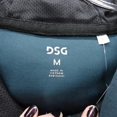 DSG Mens Sport Fleece Hoodie Teal Green Blue Sweatshirt Medium Pullover NEW