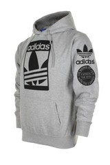 Adidas Men’s Original Trefoil Street Graphic Front Pocket Active Pullover Hoodie